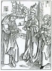 Von unprofitabler Studie, Illustration aus Alexander Barclays englischer Übersetzung von 